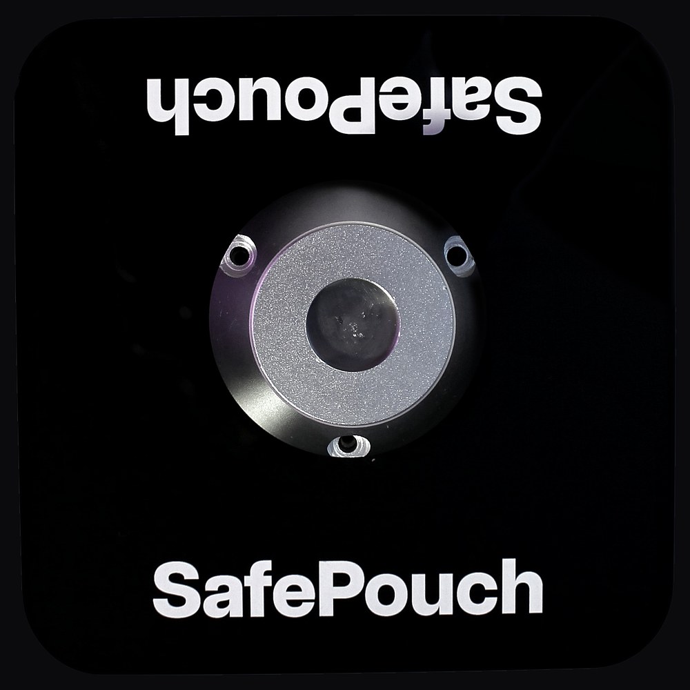 SafePouch magnetic unlock base, top-down